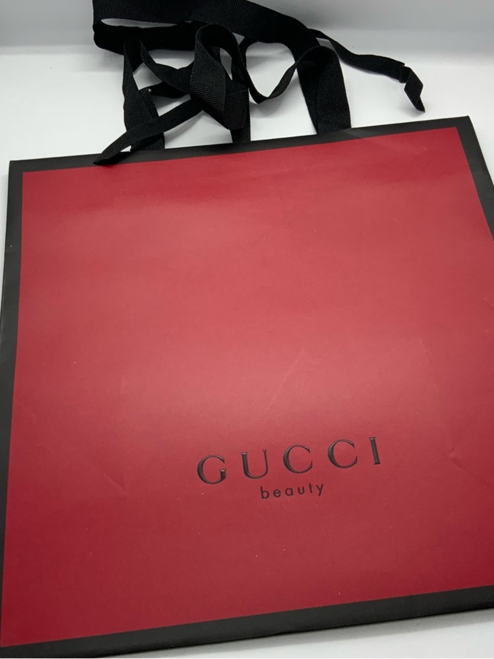 Gucci Beauty Red & Black Gift Bag